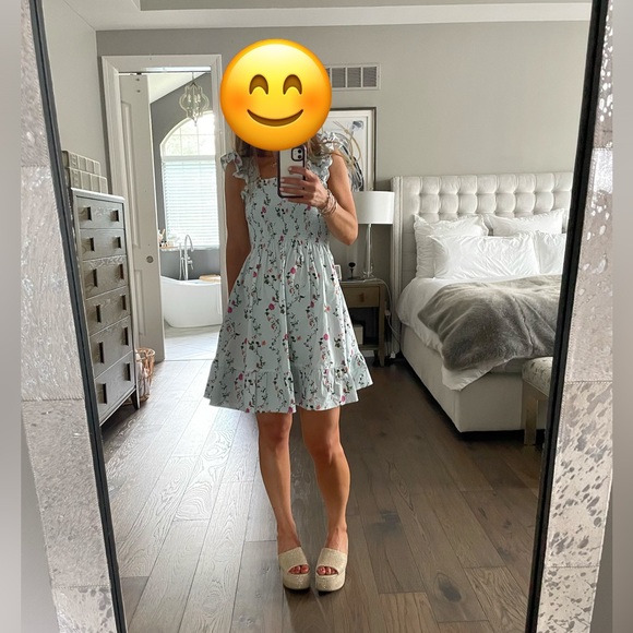 Hill House Women’s Elizabeth Nap Dress in Pond Floral Poplin Sz XXS - Picture 4 of 4